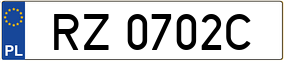 Truck License Plate